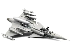 Saab JAS 39A Gripen Fighter Aircraft "131, F 7 Wing, Cat’s Paw Livery, Satenas Air Base" (2006) Swedish Air Force 1/72 Diecast Model Airplane by Aviation 72