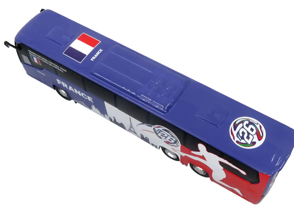 Scania Touring HD Coach Bus "France National Football Team" Blue with Graphics "International Federation of the Global Game" Series Limited Edition to 504 pieces Worldwide 1/87 (HO) Diecast Model by Iconic Replicas