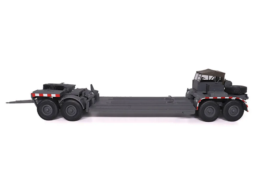 SD.AH. 116 22-Ton Tank Transporter Gray "German Army" 1/43 Diecast Model by Militaria Die Cast