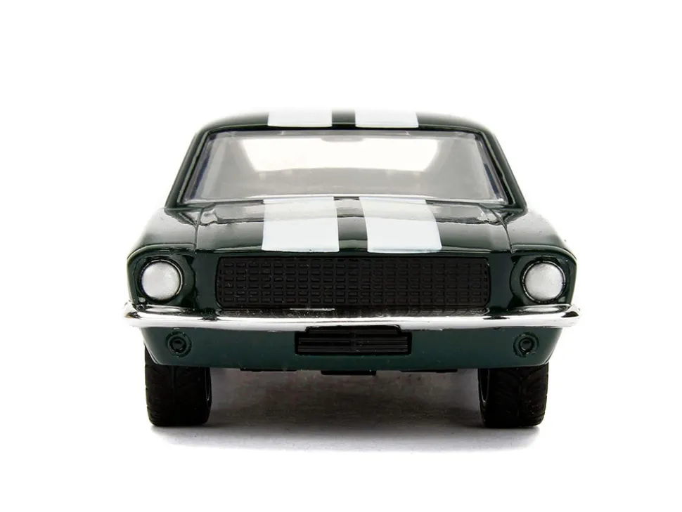 Sean's Ford Mustang Dark Green with White Stripes Fast & Furious Movie 1/32 Diecast Model Car Jada 99519