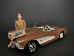 Seated Couple Release III 2 piece Figurine Set for 1/18 Scale Models American Diorama 38217 38218