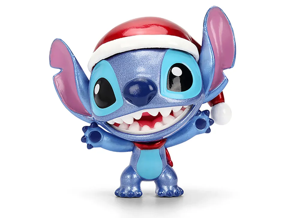 Set of 4 Diecast Figures "Disney's Stitch Christmas Edition" "Metalfigs" Series by Jada