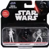 Set of 3 Diecast Figures "Star Wars" Movie Franchise "Nano Metalfigs" Series Diecast Models by Jada