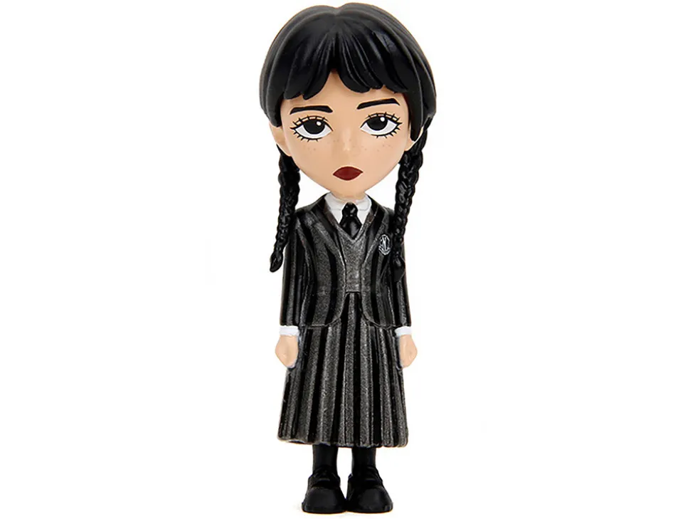 Set of 4 Diecast Figures Wednesday 2022 Current TV Series Metalfigs Series Diecast Models Jada 35325