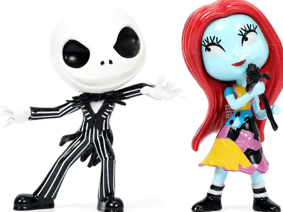 Set of 4 Diecast Figurines 2.5" Tim Burton's The Nightmare Before Christmas Metalfigs Series Jada 31932