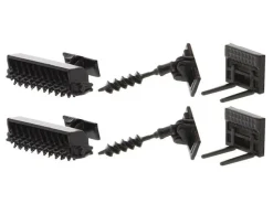 Set of 2 pieces CAT Caterpillar 272D2 Skid Steer Loader CAT Caterpillar 297D2 Compact Track Loader Accessories 1/64 Diecast Models Diecast Masters 85693