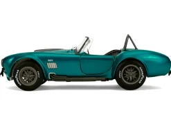 Shelby Cobra 427 MKII Teal Metallic with Gray Stripes "Pink Slips" Series 1/18 Diecast Model Car by Jada