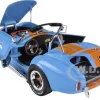 1965 Shelby Cobra 427 S/C Blue With Orange Stripes 1/18 Diecast Model Car Shelby Collectibles 129
