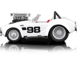 1964 Shelby Cobra #98 White Red Interior 1/64 Diecast Model Car Muscle Machines 15551