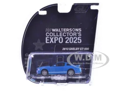 2013 Shelby GT-500 Blue with White Stripes "2025 Greenlight Waltersons Collector's Expo Exclusive" 1/64 Diecast Model Car by Greenlight