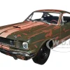 1966 Shelby GT350 Ivy Green with Wimbledon White Stripes Rusted Limited Edition to 5250 pieces Worldwide 1/24 Diecast Model Car M2 Machines 40300-107A