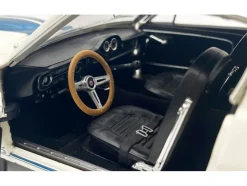 1965 Shelby GT350 "Reynolds Ford" White with Blue Stripes Limited Edition to 204 pieces Worldwide 1/18 Diecast Model Car by ACME
