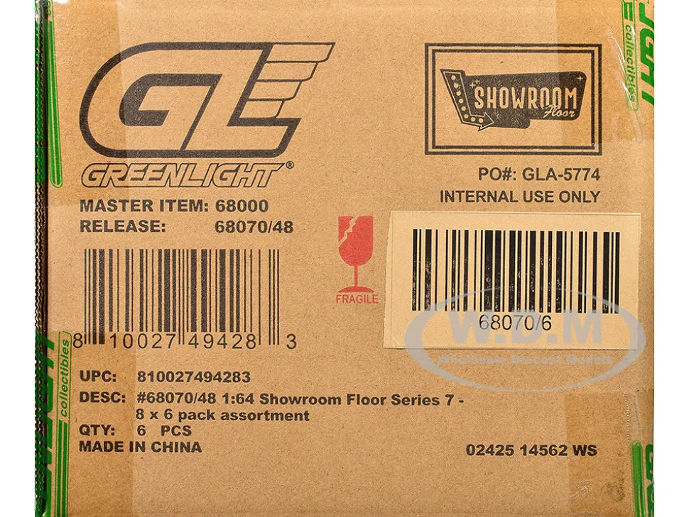 Showroom Floor Series 7 Set of 6 Cars 1/64 Diecast Model Cars by Greenlight