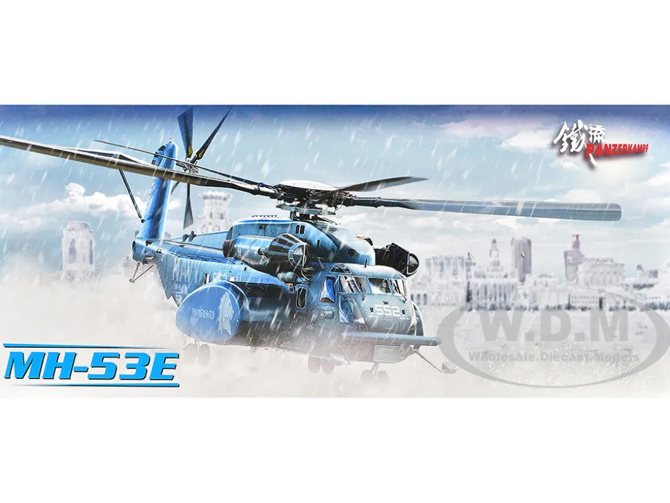 Sikorsky MH-53E Sea Dragon Helicopter "United States Navy, Vanguard, Tail Number 562" Dark Gray 1/72 Diecast Model by Panzerkampf