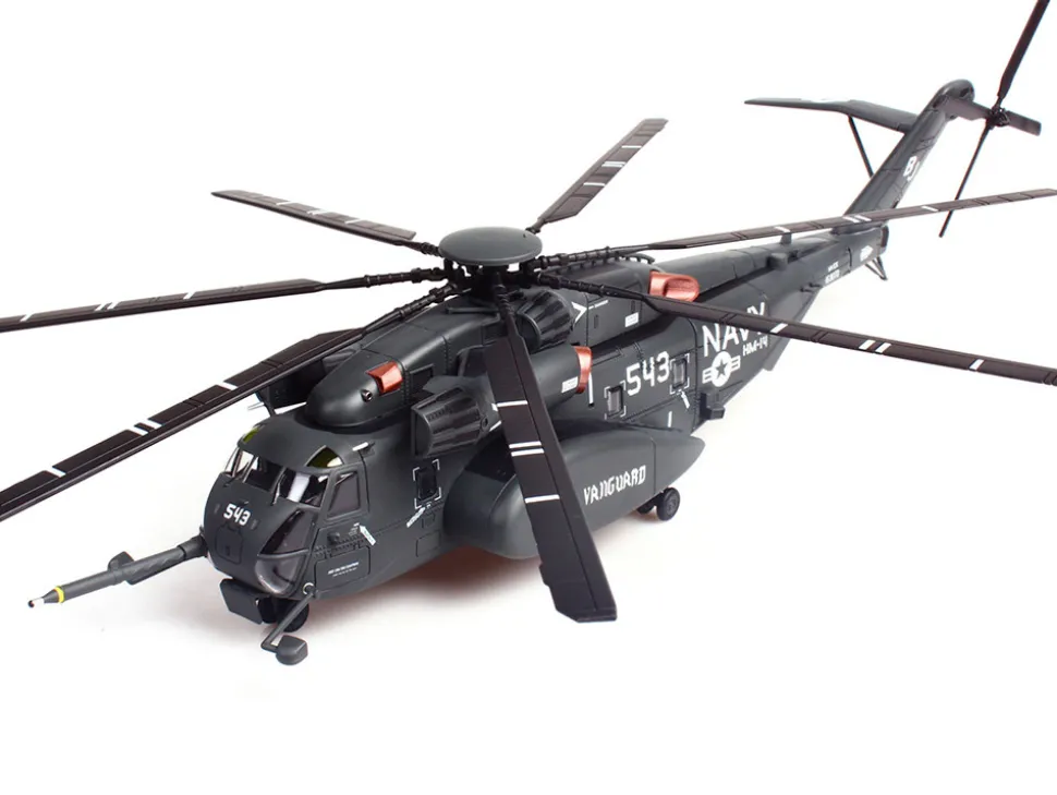 Sikorsky MH-53E Sea Dragon Helicopter "United States Navy, Vanguard, Tail Number 543" Dark Gray 1/72 Diecast Model by Panzerkampf