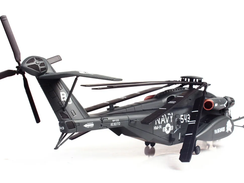 Sikorsky MH-53E Sea Dragon Helicopter "United States Navy, Vanguard, Tail Number 543" Dark Gray 1/72 Diecast Model by Panzerkampf