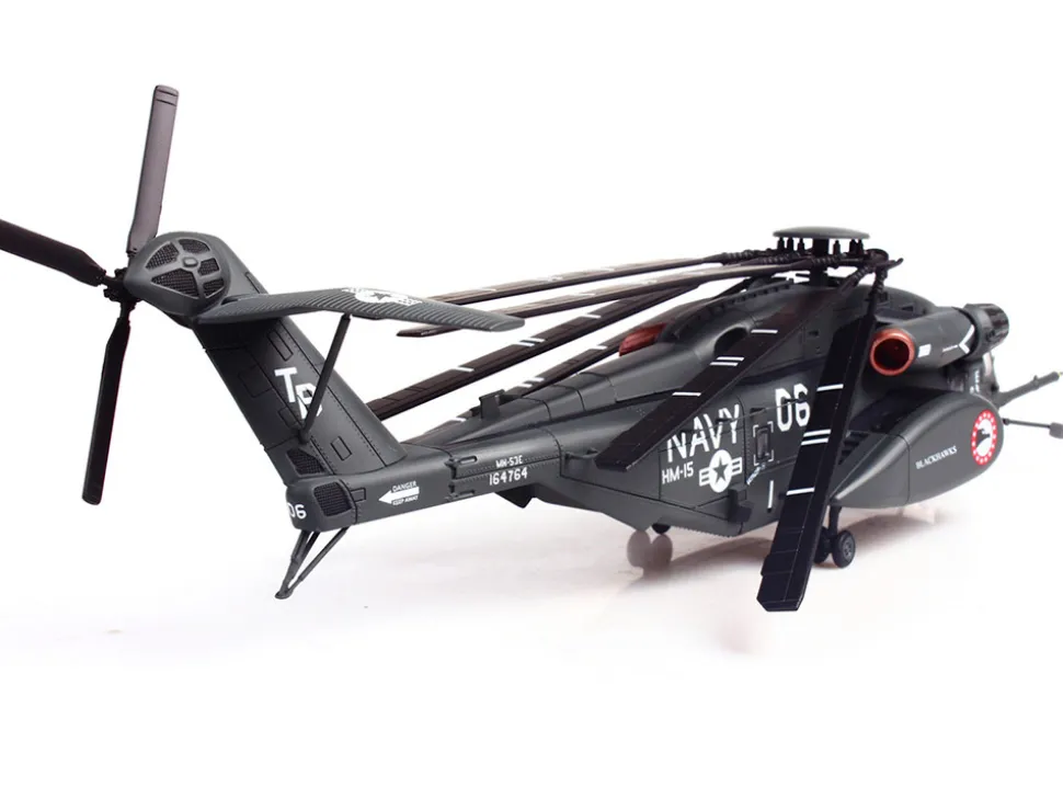 Sikorsky MH-53E Sea Dragon Helicopter "United States Navy, Blackhawks, Tail Number 06" Dark Gray 1/72 Diecast Model by Panzerkampf