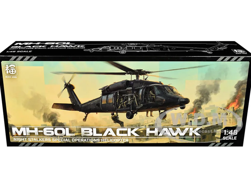 Sikorsky MH-60L Black Hawk Helicopter "160th Special Operations Aviation Regiment, Battle of Mogadishu, Operation Gothic Serpent, Somalia" (1993) United States Army 1/48 Diecast Model by Bless Wing