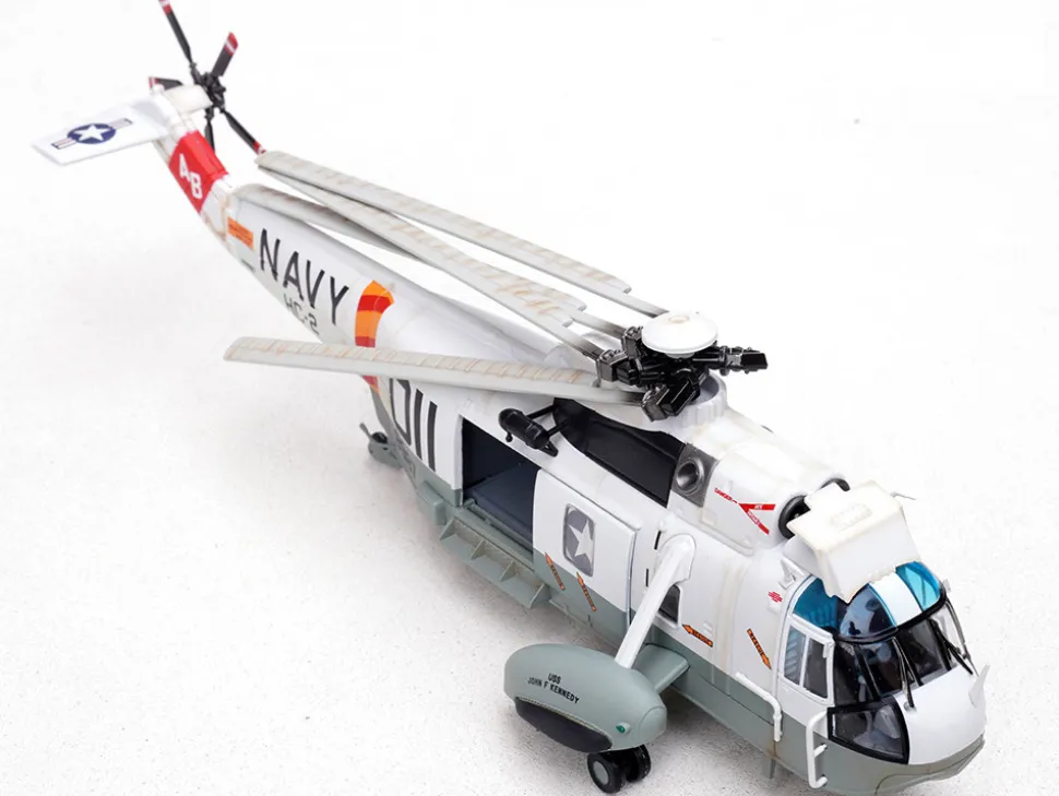 Sikorsky SH-3G Sea King Helicopter "148987/AB 011, Helicopter Combat Support Squadron 2, Fleet Angels, USS John F Kennedy (CVA-67)" (1970s) United States Navy 1/72 Diecast Model by Legion