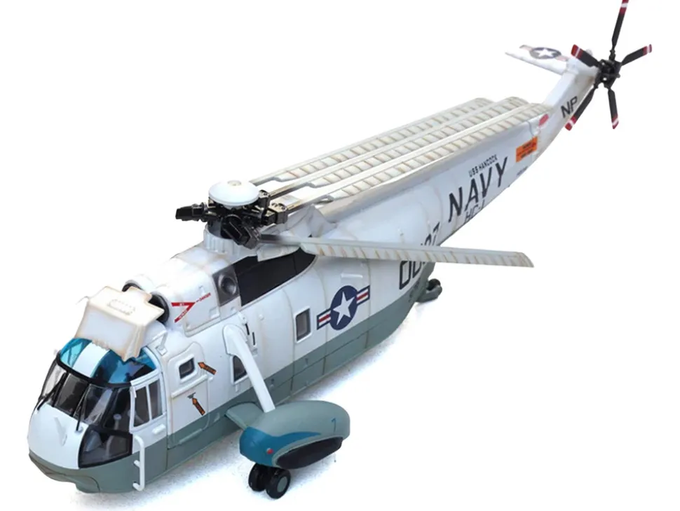 Sikorsky SH-3G Sea King Helicopter "149718-NF 0037, Helicopter Combat Support Squadron 1 (HC-1), Fleet Angels, USS Hancock (CVA-19)" (1970s) United States Navy 1/72 Diecast Model by Legion