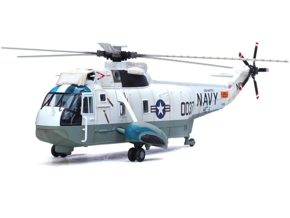 Sikorsky SH-3G Sea King Helicopter "149718-NF 0037, Helicopter Combat Support Squadron 1 (HC-1), Fleet Angels, USS Hancock (CVA-19)" (1970s) United States Navy 1/72 Diecast Model by Legion