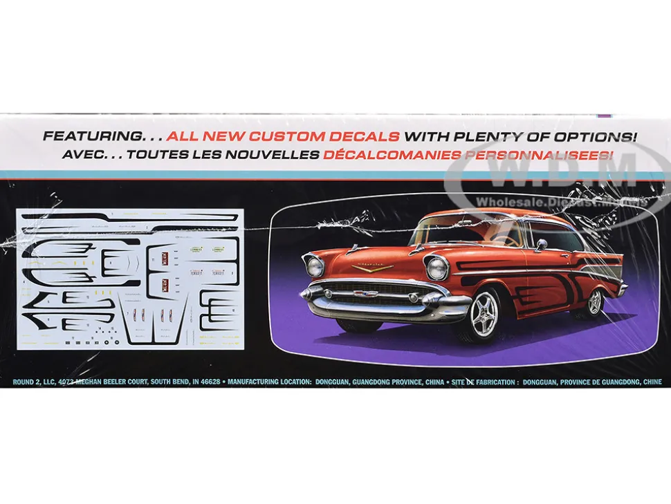 Skill 2 Model Kit 1957 Chevrolet Bel Air Street Machine "Kustom Kruisers" 1/25 Scale Model by AMT
