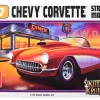 Skill 2 Model Kit 1957 Chevrolet Corvette Street Machine "Kustom Kruisers" Series 1/25 Scale Model by AMT