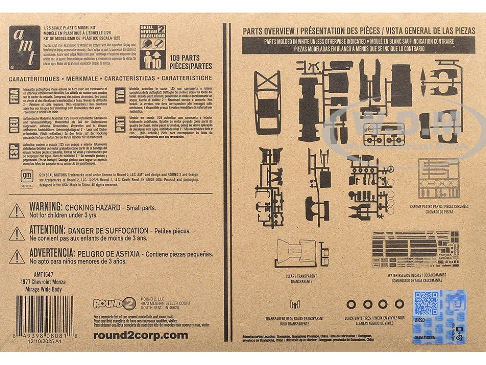 Skill 2 Model Kit 1977 Chevrolet Monza Mirage Wide Body "Street Machine" 1/25 Scale Model by AMT