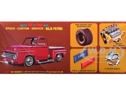Skill 2 Model Kit 1953 Ford Pickup Truck "Baja Patrol" 1/25 Scale Model by AMT