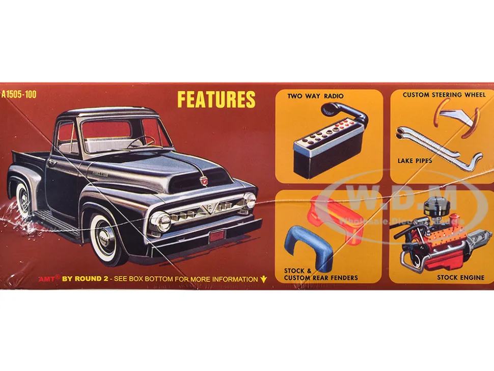 Skill 2 Model Kit 1953 Ford Pickup Truck "Baja Patrol" 1/25 Scale Model by AMT