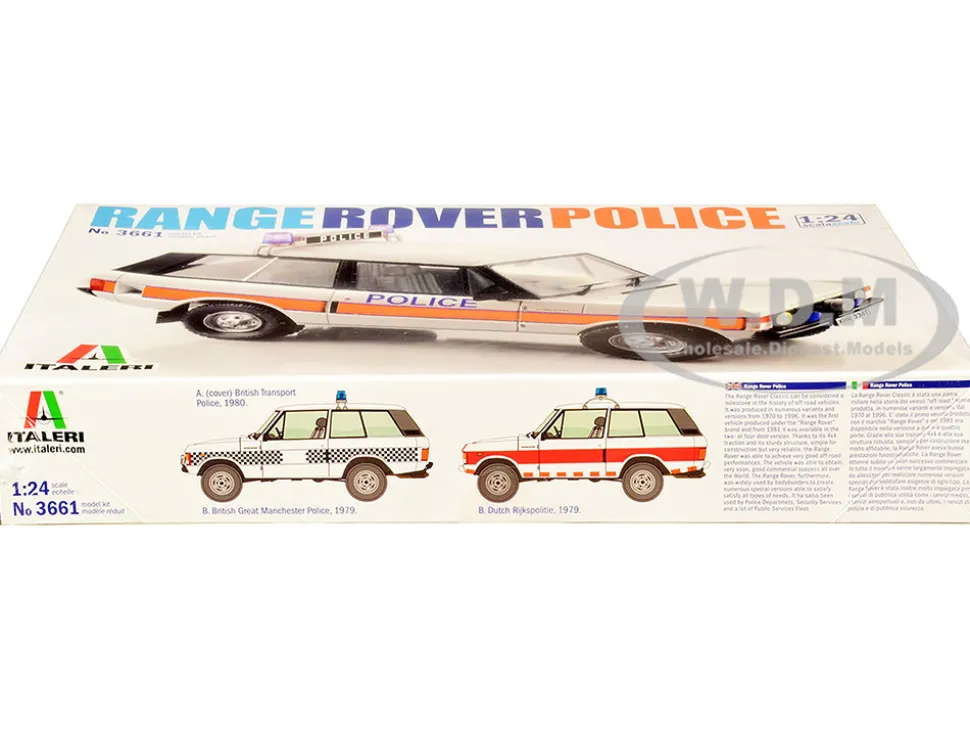 Skill 3 Model Kit Land Rover Range Rover Police 1/24 Scale Model Italeri 3661