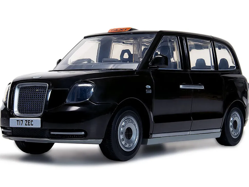 Skill 1 Model Kit London Taxi LEVC TX Black Snap Together Painted Plastic Model Car Kit Airfix Quickbuild J6051