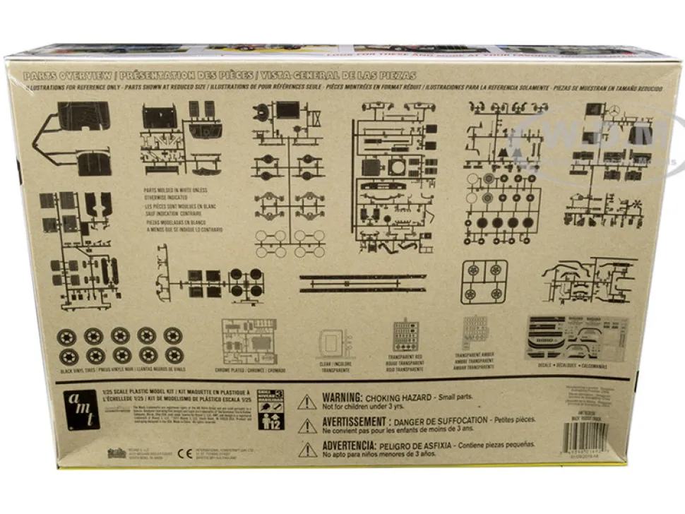 Skill 3 Model Kit Mack R685ST Semi Tractor Truck 1/25 Scale Model AMT AMT1039