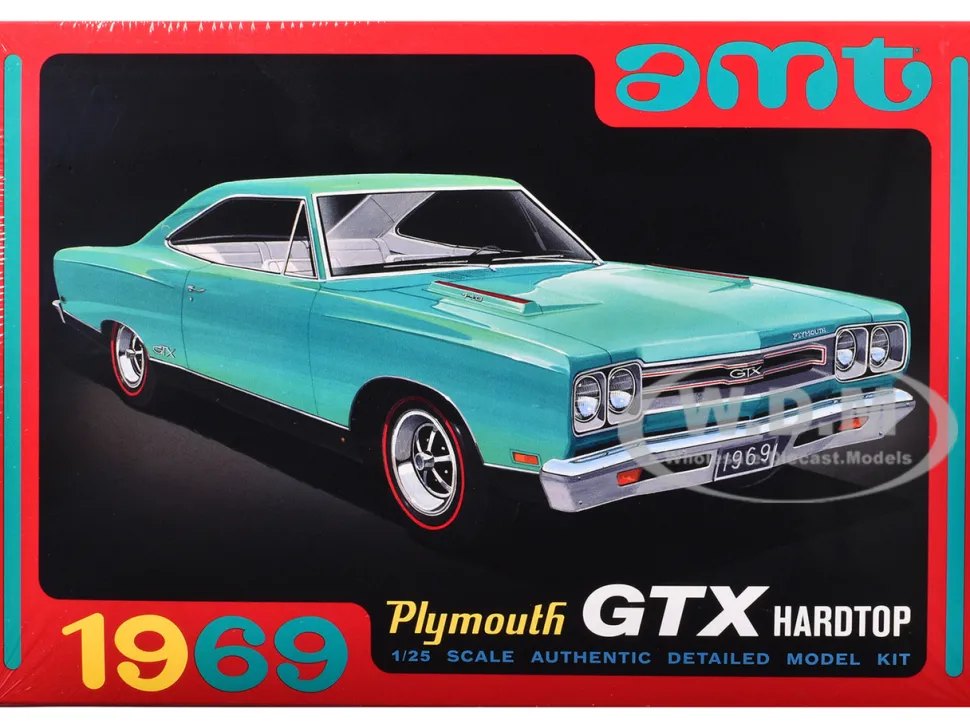 Skill 2 Model Kit 1969 Plymouth GTX Hardtop 1/25 Scale Model by AMT