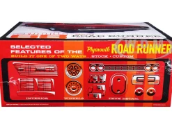 Skill 2 Model Kit 1968 Plymouth Road Runner 1/25 Scale Model AMT AMT1363