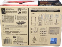 Skill 2 Model Kit 1968 Pontiac GTO Hardtop Craftsman Plus Series 1/25 Scale Model AMT AMT1411M
