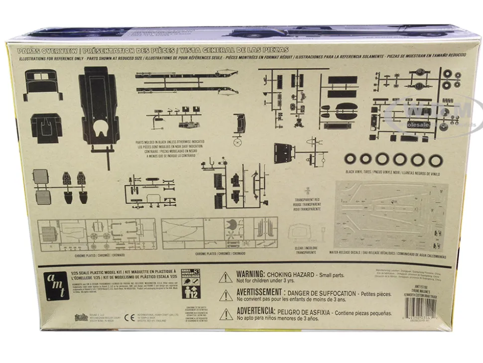 Skill 3 Model Kit Tyrone Malone's Kenworth Custom Drag Truck 1/25 Scale Model AMT AMT1157
