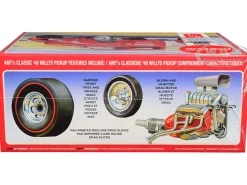 Skill 3 Model Kit 1940 Willys Gasser Pickup Truck Coca Cola 1/25 Scale Model AMT AMT1145 M