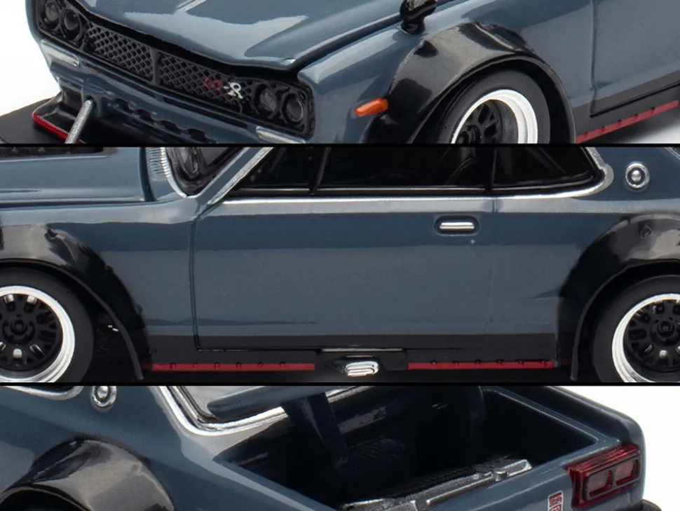 Skyline GT-R V8 Drift "Hakosuka" RHD (Right Hand Drive) Gray "Tokyo Auto Salon Hong Kong 2025" Special Edition 1/64 Diecast Model Car by Pop Race