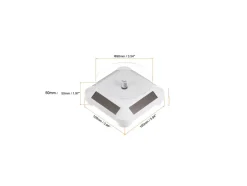 3 5 Solar Rotating Display Stand with White Base for 1/64 Scale Model Cars 002-WH