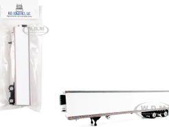 53' Spread Axle Refrigerated Trailer White 1/87 (HO) Plastic Model Car by HO Logistics