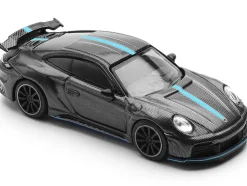 992 Stinger GTR Carbon Edition with Blue Stripe 1/64 Diecast Model Car by Pop Race