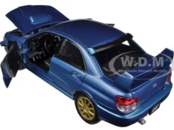 Subaru Impreza WRX STi Blue 1/24 Diecast Car Model Motormax 73330