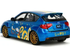 2012 Subaru Impreza WRX STI Blue Metallic with Graphics and Sonic The Hedgehog Diecast Figure