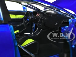 2016 Subaru WRX STI Widebody Blue Metallic "JDM Tuners" Series 1/24 Diecast Model Car by Jada