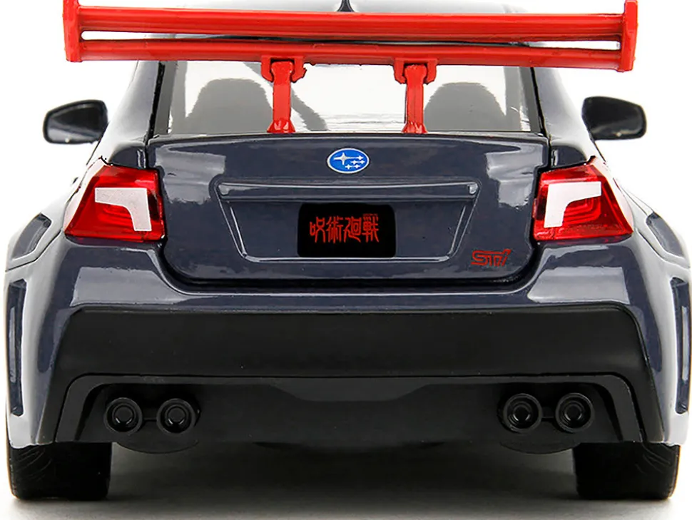 2016 Subaru WRX STI Widebody Dark Blue and Yuji Itadori Diecast Figure "Jujutsu Kaisen" (2020–2023) TV Series "Anime Hollywood Rides" Series 1/24 Diecast Model Car by Jada
