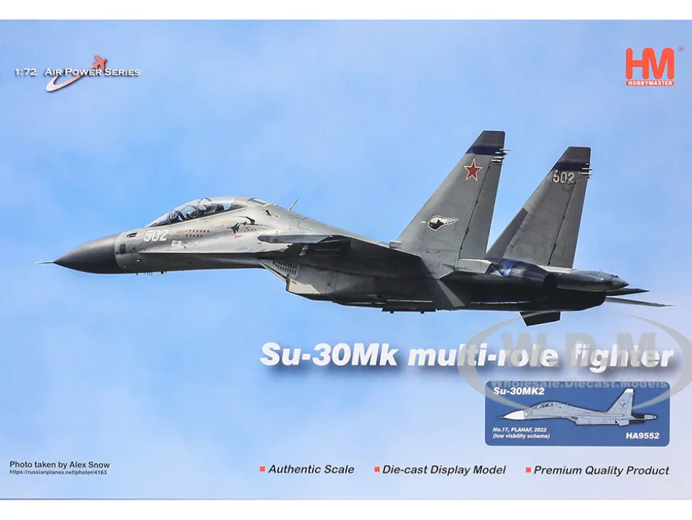 Sukhoi Su-30MK2 Flanker-G Fighter Aircraft "White 17, China" (2022) People's Liberation Army Naval Air Force (PLANAF) "Air Power Series" 1/72 Diecast Model by Hobby Master
