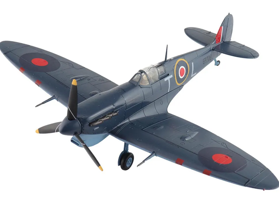 Supermarine Spitfire Mk.Vb Trop Fighter Aircraft "EP706, George Beurling, No. 249 Squadron, Malta" (1942) British Royal Air Force "Air Power Series" 1/48 Diecast Model by Hobby Master