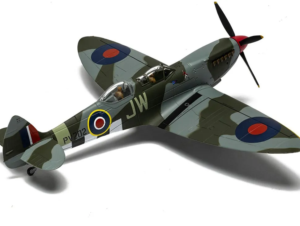 Supermarine Spitfire T.9 Aircraft "PV202, Aerial Collective at Duxford Airfield" British Royal Air Force "The Aviation Archive" Series 1/72 Diecast Model by Corgi