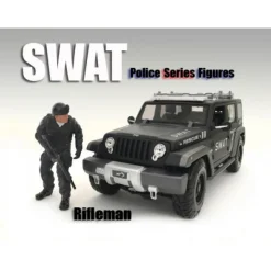 SWAT Team Rifleman Figure For 1:18 Scale Models American Diorama 77420
